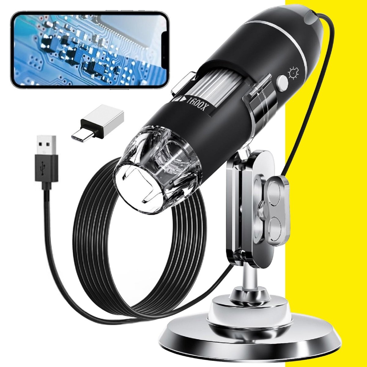 Microscopio Digital 1600x Usb Portatil - Ziion.co