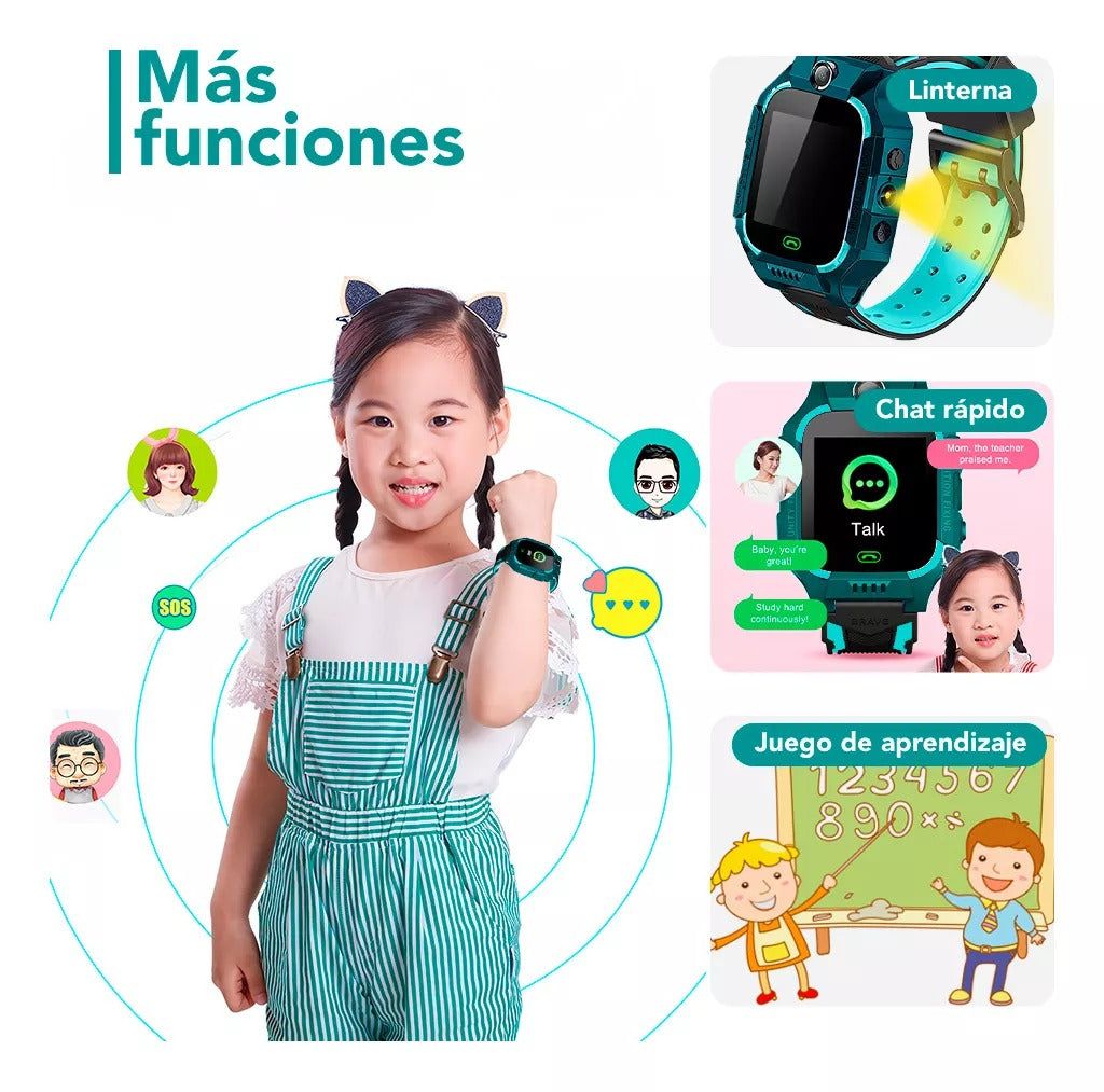 Reloj inteligente Niños SIM telefono - Ziion.co